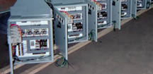 <Relay Panels designed and built by John Uske>