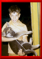 <John Uske with his first German Shephard>