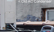 <John Uske repairing an AC system>